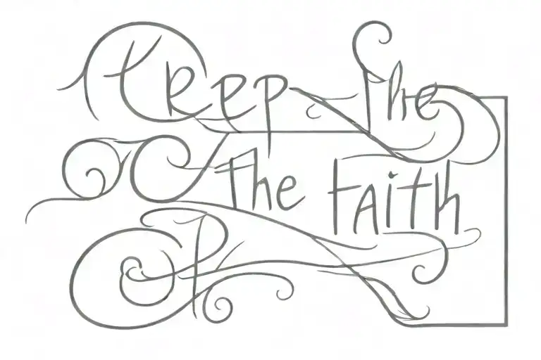 Keep The Faith Written