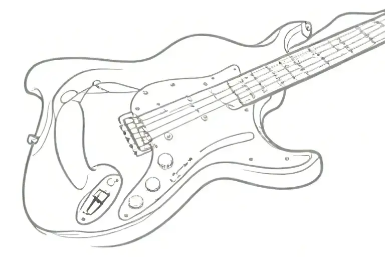 Electric Fender Stratocaster Guitar