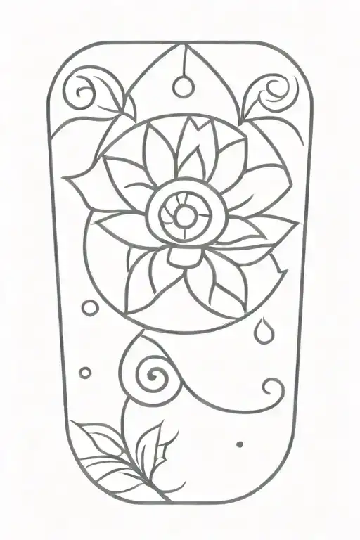 Flower With Eye Of Horus