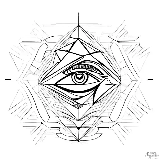 An Abstract Geometric Representation Of The Eye Of Horus