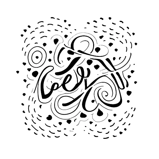 The Word Love In Multiple Family Members Hand Writing