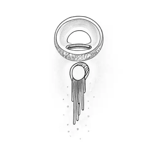 A Gold Ring On A Black Background