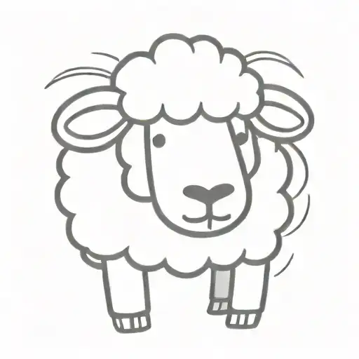 A Cartoon Sheep