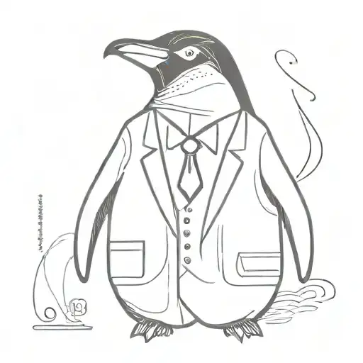Penguin Wearing A Suit
