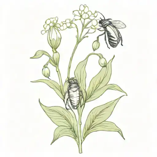 Beetle With Lily Of The Valley