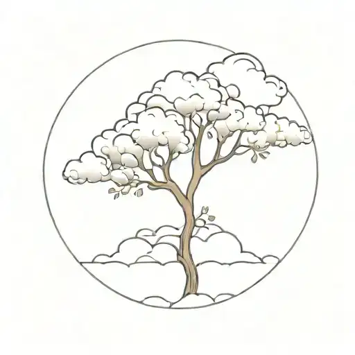 A Tree Made Of Clouds Inside