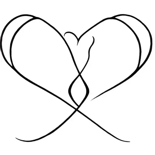 Infinity Heart With Aquarius And Virgo Zodiac Sign