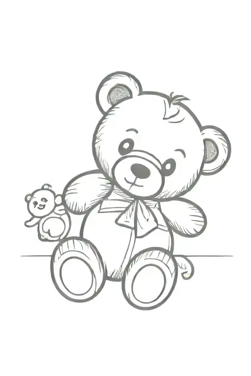 Teddy Bear And Cross