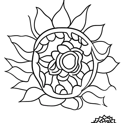 A Sunflower Bouquet With Corey-jake's Name Incorporated