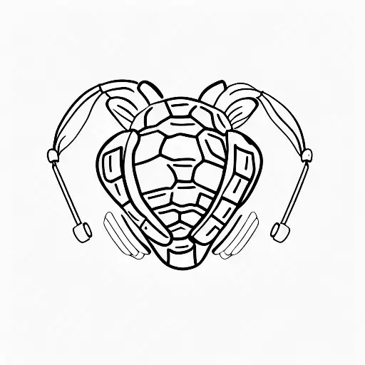 Turtle With Headphones