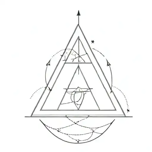 Infinite But Triangles Witch A Line In The Middle