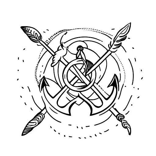 Feather And An Anchor