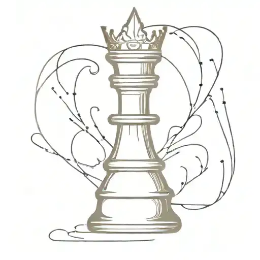 Forever With A Queen Chess Piece