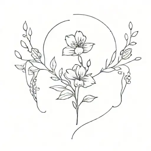 Hidden Dp Writing With Little Flowers Inside