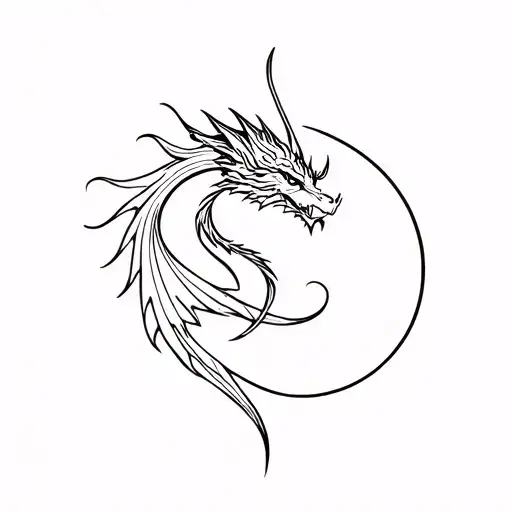 Jullia Sigil Dragon One Line