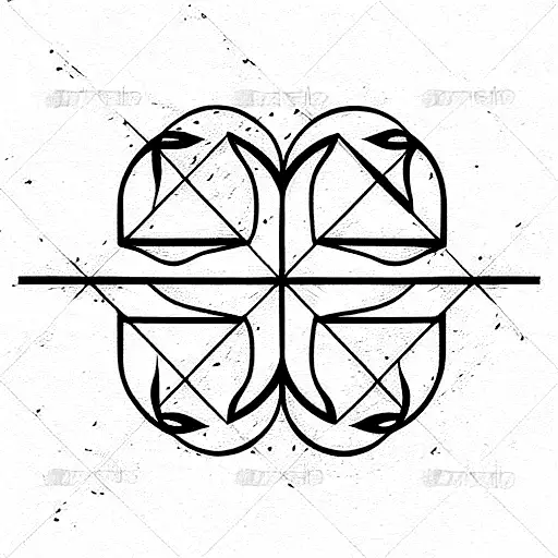 Decorative Fine Line Pattern For Across The Chest And Shoulders