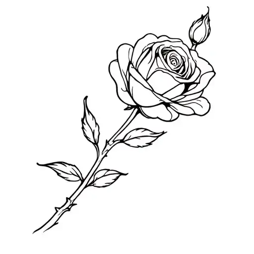 Rose Bud Blooming Flower