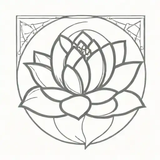 Lotus On Half Moon Asymmetrical
