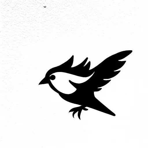 Bird Flying For Freedom