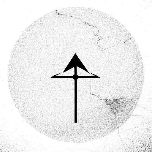 City Boundary With North Sign And Coordinates