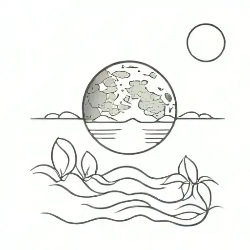 Full Moon Reflection On Water