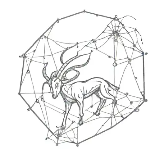Aries Astro Sign And Spider Web Feminin