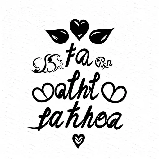 Father Daughter Tattoo With Name Maja