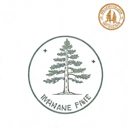Maine Pine Tree Stamp