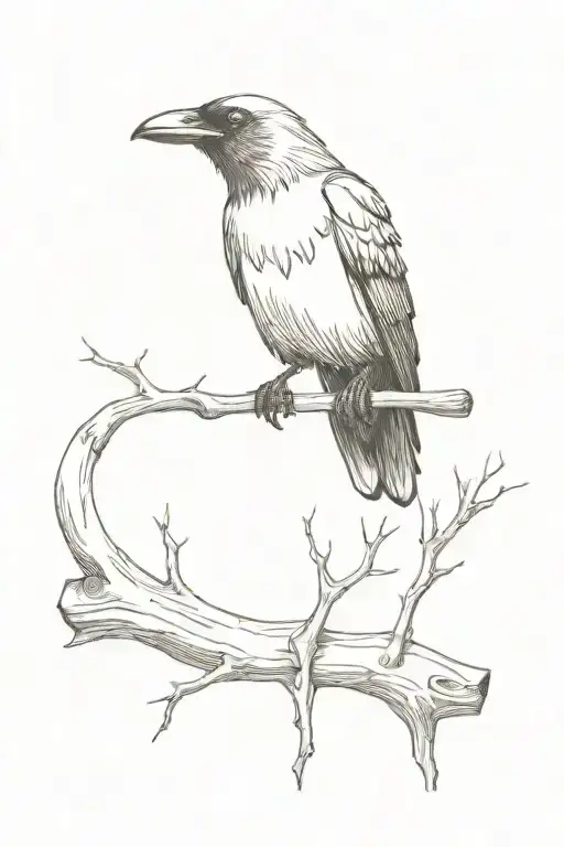 Crow With A Wooden Leg