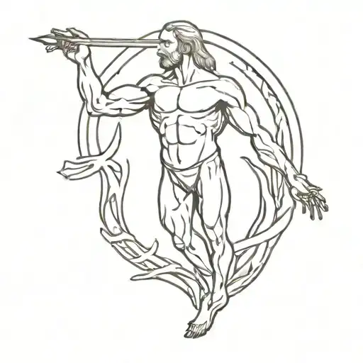 Prometheus Handing Fire To Humans