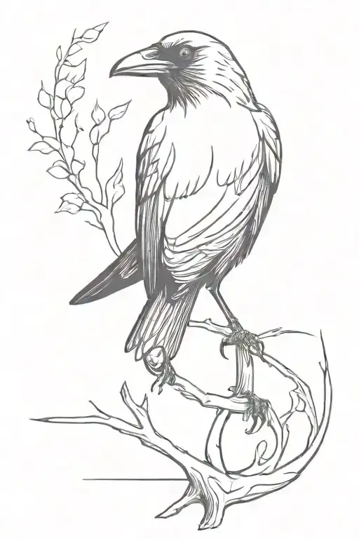 Crow With A Wooden Peg Leg