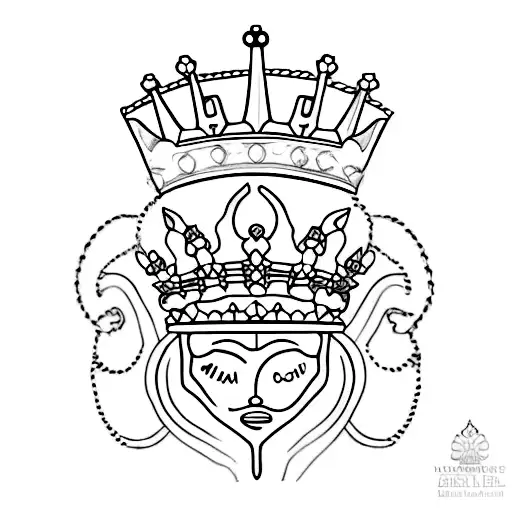 Incorporate A Small Exaltatus Nobilis Crown Into A Minimalist Heart