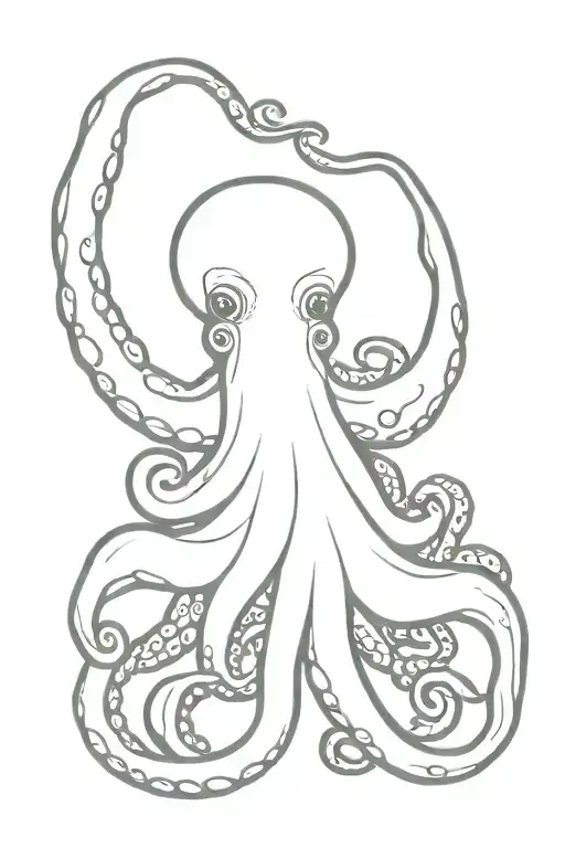 Octopus Around Hand With Tentacles