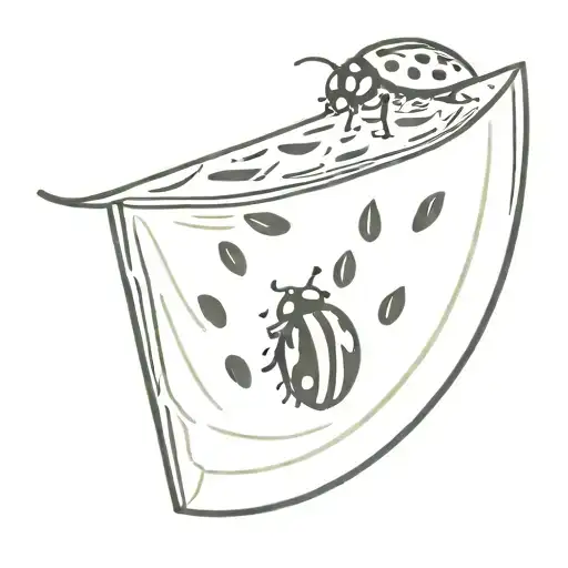 Ladybug On A Watermelon Slice