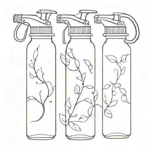 Three Matching Water Bottles