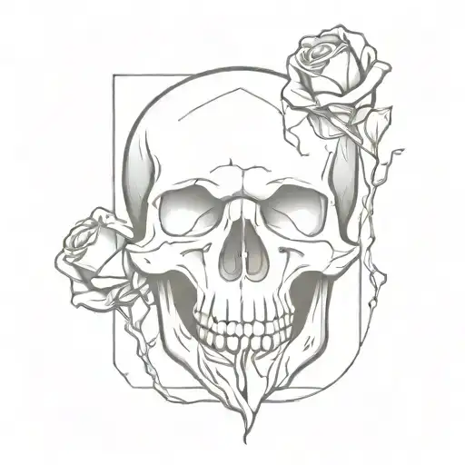 Skull And Ice Cube Merging