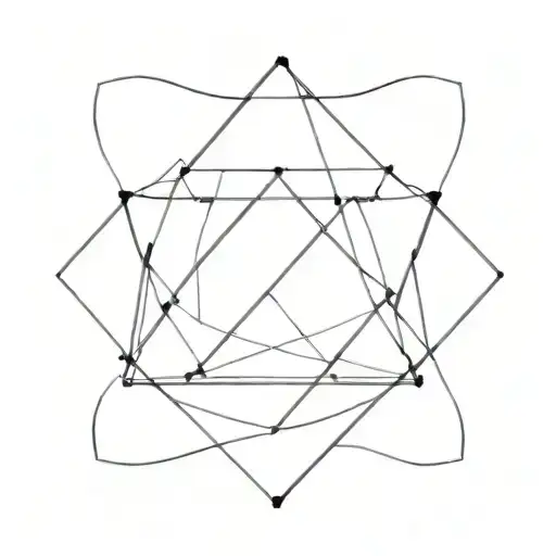 A Minimalist Geometric Design Representing Focused Strength And Discipline