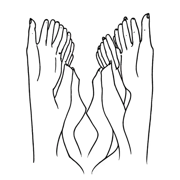 4 Sister Matching Tattoo With Born Years