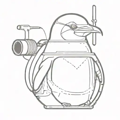 Penguin In Tank Turret