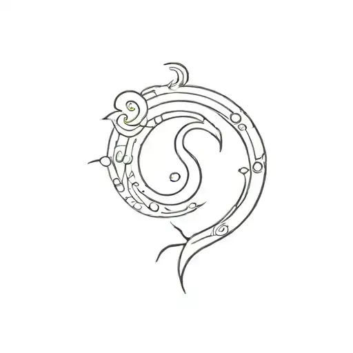 Minimalist Aquarius Zodiac Sign