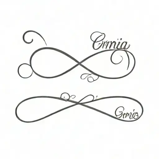 Infinity Symbol With The Words Omnia Vincit Amor