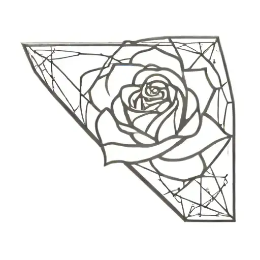 A Spider And A Rose Inside Of A Playing Card