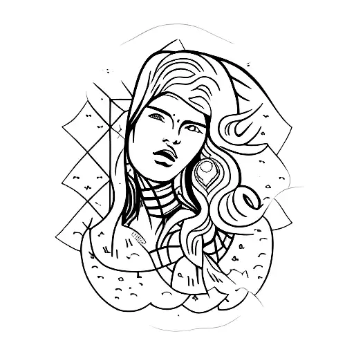 Unalome Symbol Female Empowerment Breathe