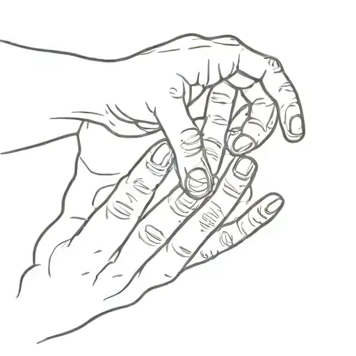 Thumbprint Of Dad And Son