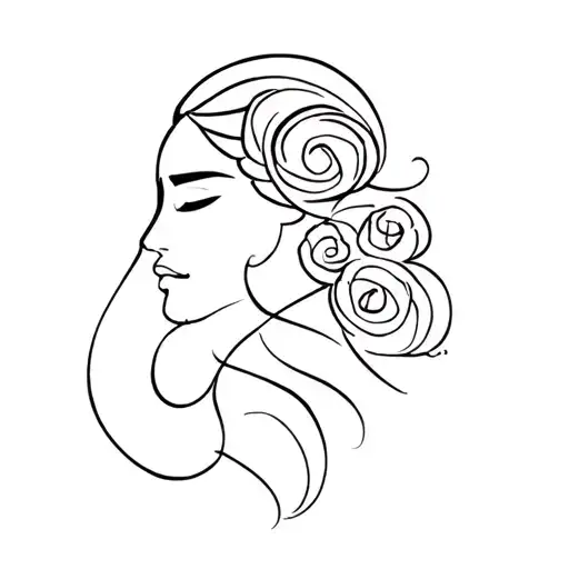 Vaiana Portrait Tattoo Trick Bold Lines