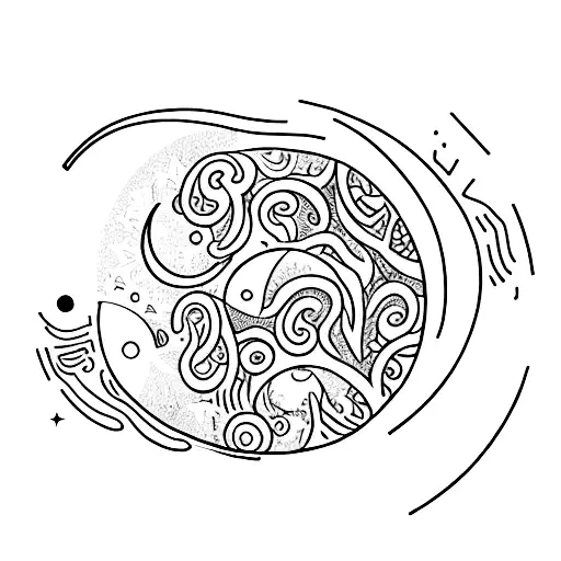 A Delicate Crescent Moon With The Number 143 Hidden In The Details