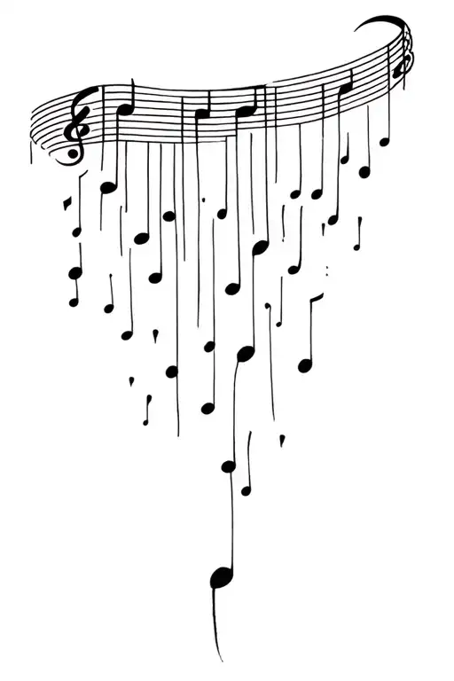 Nuage That Cries Notes Of Music