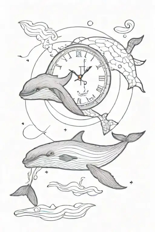 Whale 52 Hz Whale Clock
