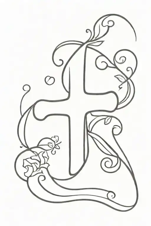 Semicolon Cross Neda Symbol