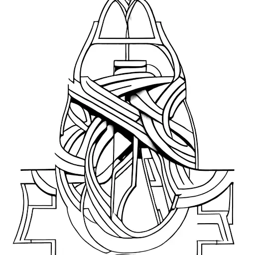 A Creative Design Made From The Letters Anthony Quinn